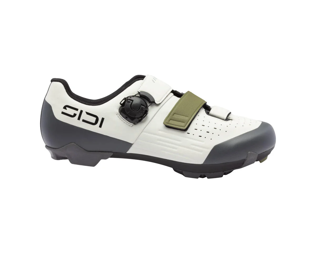 Sidi Silvis XC Mountain Shoes (Ice White/Olive Green) (46) (Millenium Fit)
